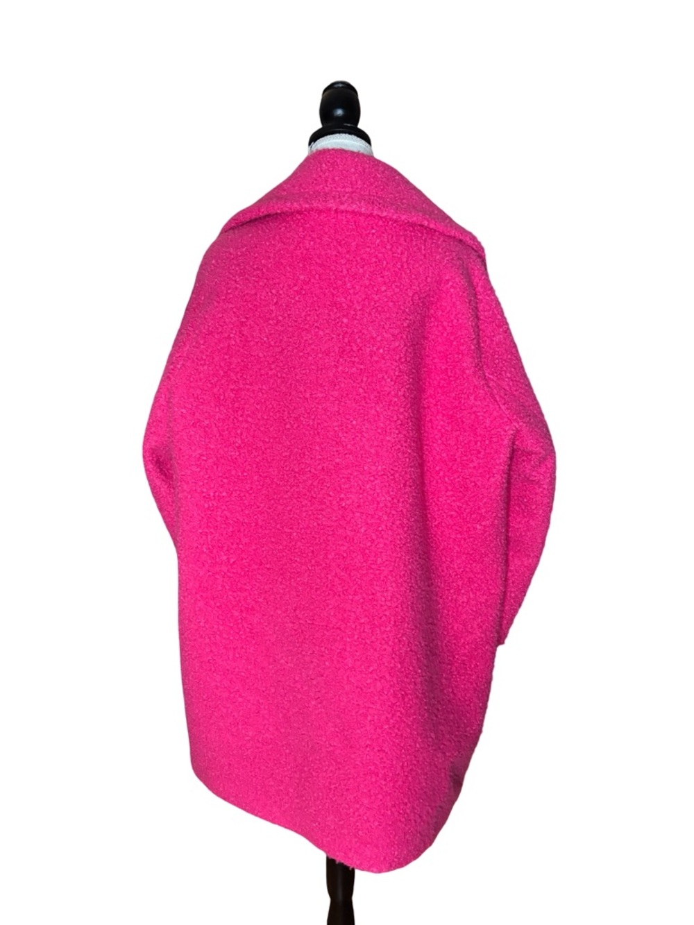 NVLT Oversized Magenta Pink Pea Coat w/ Tags - Picture 3 of 6